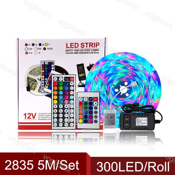 led light strip 5m smd2835 300leds/roll dc12v waterproof multicolor 24/ 44keys 110-240v 2a adapter holiday lighting for courtyard plaza dhl
led light strip 5m smd2835 300leds/roll dc12v waterproof multicolor 24/ 44keys 110-240v 2a adapter holiday lighting for courtyard plaza dhl