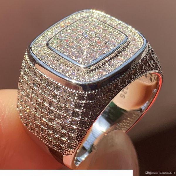 choucong hip hop shinning dexule jewelry 925 sterling silver pave white sapphire cz diamond party engagement wedding finger ring for men, Slivery;golden
choucong hip hop shinning dexule jewelry 925 sterling silver pave white sapphire cz diamond party engagement wedding finger ring for men, Slivery;golden