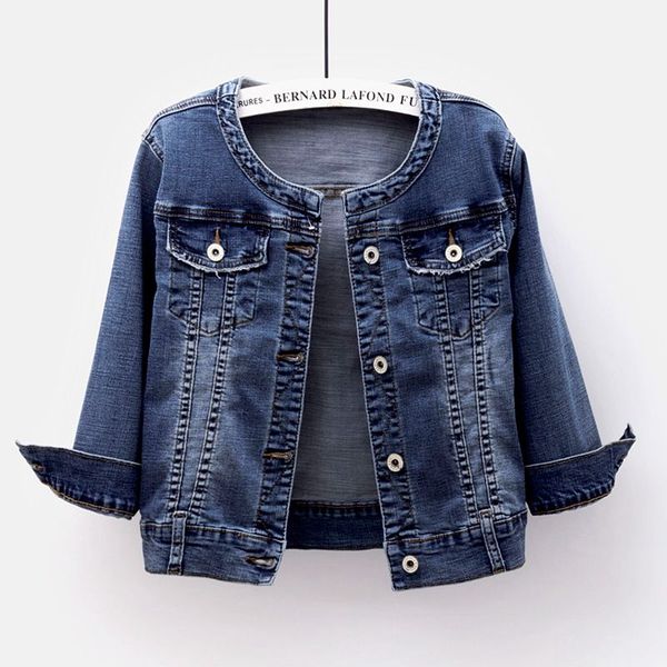 plus size slim short jeans jacket women spring autumn vintage washed blue o-neck long sleeve denim jacket coat female outerwear, Black;brown
plus size slim short jeans jacket women spring autumn vintage washed blue o-neck long sleeve denim jacket coat female outerwear, Black;brown
