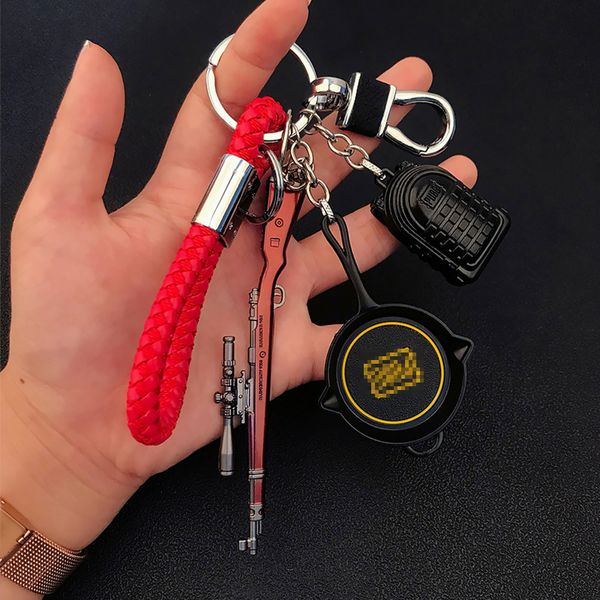 keychains game pubg pan keychain cosplay props level 3 helmet backpack 98k saucepan keyring playerunknown's battlegrounds accessories, Silver
keychains game pubg pan keychain cosplay props level 3 helmet backpack 98k saucepan keyring playerunknown's battlegrounds accessories, Silver
