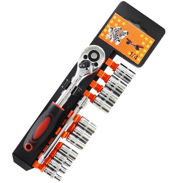 12pcs 1/4-inch socket wrench set drive ratchet wrench spanner for bicycle motorcycle car repairing tool set common sockets
12pcs 1/4-inch socket wrench set drive ratchet wrench spanner for bicycle motorcycle car repairing tool set common sockets