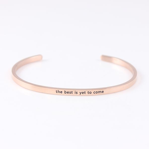 bangle the is yet to come 316l stainless steel cuff bracelets mantra bangles for christmas gift, Black
bangle the is yet to come 316l stainless steel cuff bracelets mantra bangles for christmas gift, Black