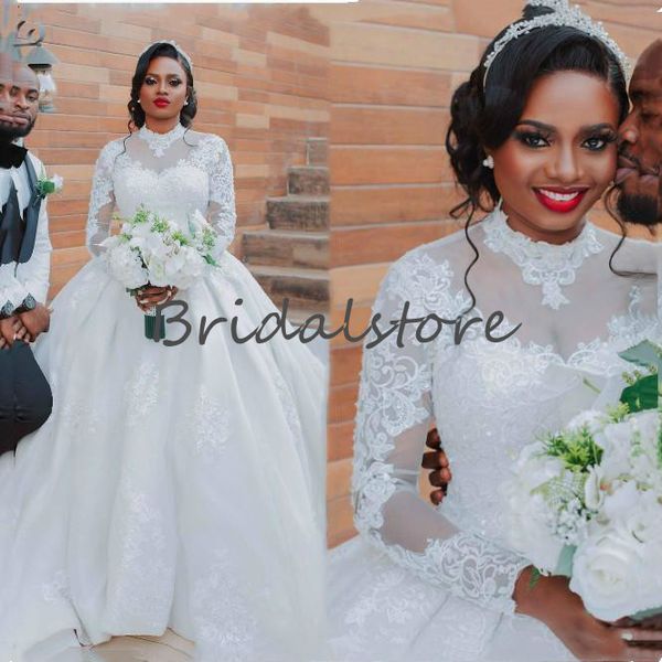 aso ebi muslim ball gown wedding dresses ivory high neck long sleeve lace country style puffy african wedding dress 2020 vestidos de novia, White
aso ebi muslim ball gown wedding dresses ivory high neck long sleeve lace country style puffy african wedding dress 2020 vestidos de novia, White