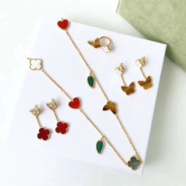 925 silver four leaf flower jewelry set for women wedding necklace bracelet earrings ring butterfly clover mother shell multi jewelry
925 silver four leaf flower jewelry set for women wedding necklace bracelet earrings ring butterfly clover mother shell multi jewelry