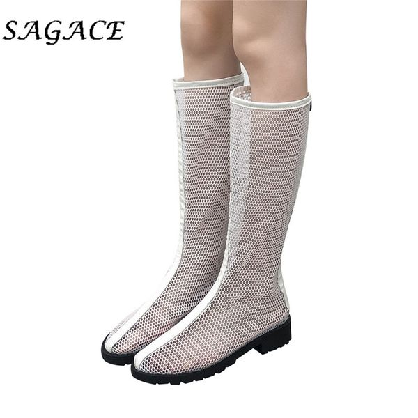 sagace shoes ladies mesh boots women zipper high leg boots plus size square heels breathable shoes 2020 autumn platform, Black
sagace shoes ladies mesh boots women zipper high leg boots plus size square heels breathable shoes 2020 autumn platform, Black