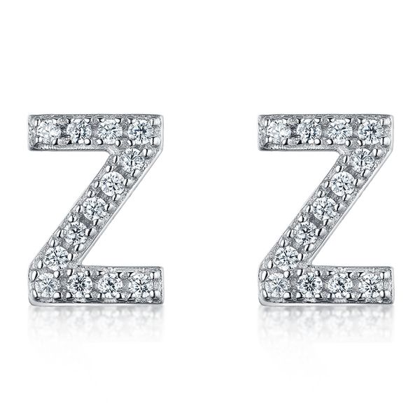 925 sterling silver earring letter z clear cubic zirconia simple design stud earring for women girls korean fashion jewelry, Golden;silver
925 sterling silver earring letter z clear cubic zirconia simple design stud earring for women girls korean fashion jewelry, Golden;silver