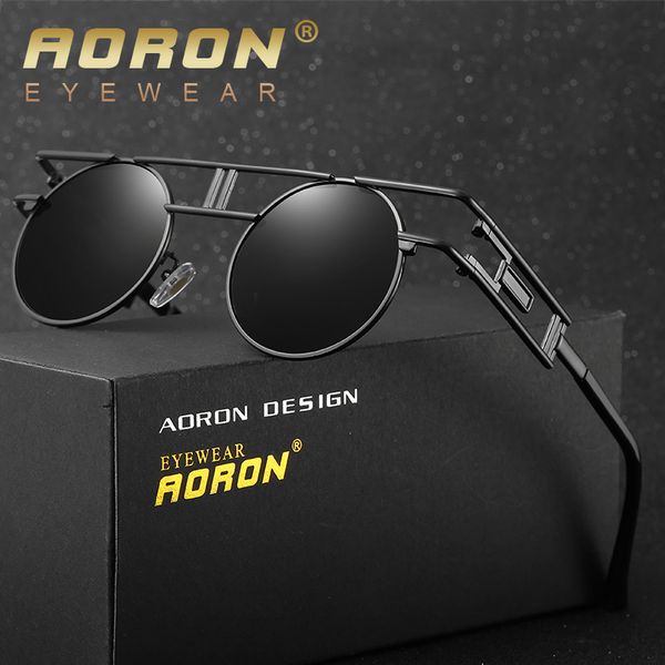 aoron round men polarized sunglasses women vintage hipster steam punk circle metal glasses coating eyewear oculos, White;black
aoron round men polarized sunglasses women vintage hipster steam punk circle metal glasses coating eyewear oculos, White;black