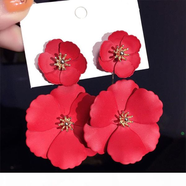fashion-boho big flower earrings for women 2019 new double layers statement pendientes femme jewelry white pink yellow red black, Silver
fashion-boho big flower earrings for women 2019 new double layers statement pendientes femme jewelry white pink yellow red black, Silver