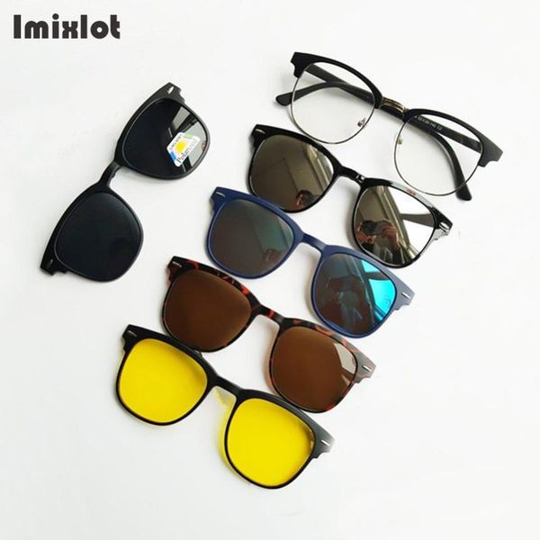 5 lens clip on sunglasses men women polarized clip on glasses magnetic sunglasses optical prescription eyewear frames eyeglass, White;black
5 lens clip on sunglasses men women polarized clip on glasses magnetic sunglasses optical prescription eyewear frames eyeglass, White;black