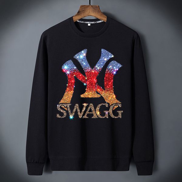 men's long-sleeved t-shirt 2020 new korean style trendy diamond base shirt men's clothing sweater for men, Black;white
men's long-sleeved t-shirt 2020 new korean style trendy diamond base shirt men's clothing sweater for men, Black;white