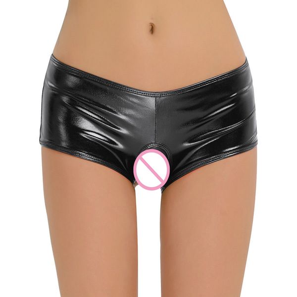 women's panties women mini shorts jockstrap pu leather lingerie crotchless thong g-string sexi exotic pvc clubwear latex pants plus siz, Black;pink
women's panties women mini shorts jockstrap pu leather lingerie crotchless thong g-string sexi exotic pvc clubwear latex pants plus siz, Black;pink