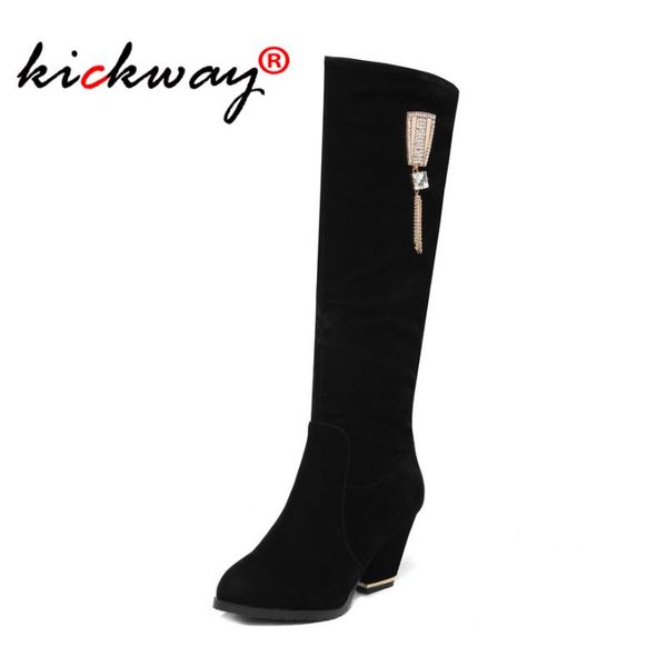 boots winter flock high heel for women black knee crystal fringe zipper booties plus size 34-43
boots winter flock high heel for women black knee crystal fringe zipper booties plus size 34-43