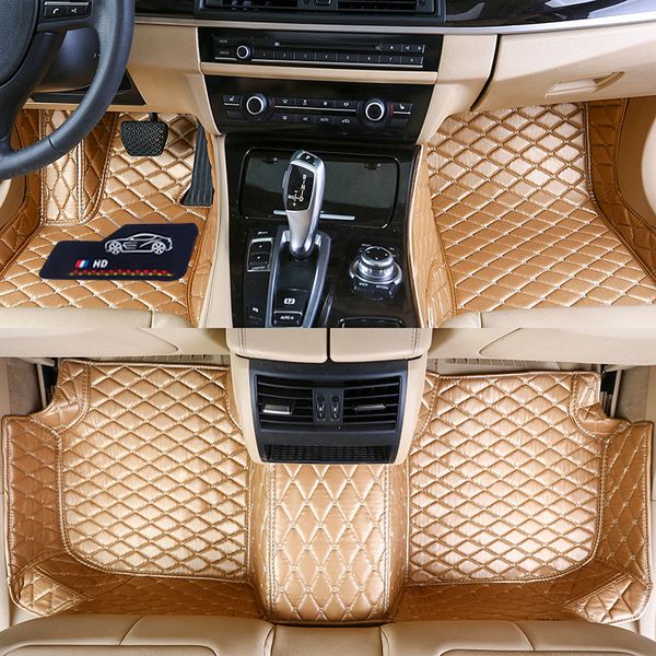 custom fit car floor mats specific waterproof pu leather eco friendly material for vast of car model and make 3 pieces full set mat golden
custom fit car floor mats specific waterproof pu leather eco friendly material for vast of car model and make 3 pieces full set mat golden