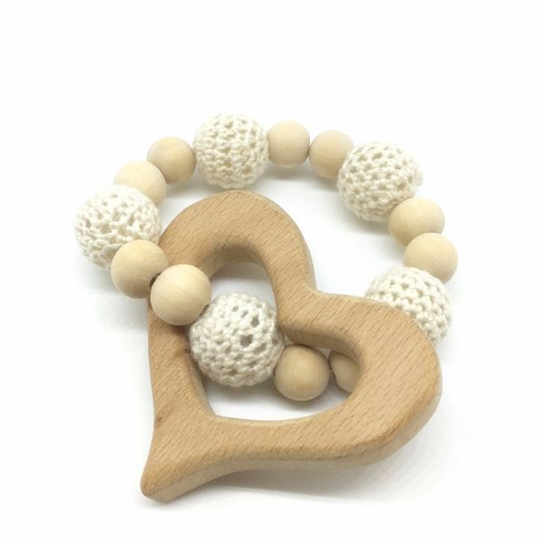 big heart wooden crochet holder eco friendly baby teething dummy chain teether baby bracelet rattle birthday gifts, Black
big heart wooden crochet holder eco friendly baby teething dummy chain teether baby bracelet rattle birthday gifts, Black
