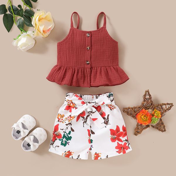 toddler baby girls sleeveless ruffles suspender +floral print shorts outfits deals, Pink;blue
toddler baby girls sleeveless ruffles suspender +floral print shorts outfits deals, Pink;blue