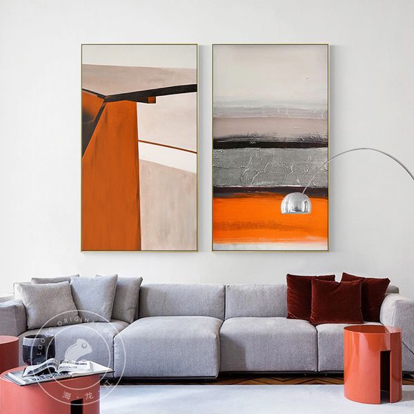 abstract grey orange canvas painting wall poster and print modern home decoration wall art picture for living room aisle bedroom
abstract grey orange canvas painting wall poster and print modern home decoration wall art picture for living room aisle bedroom