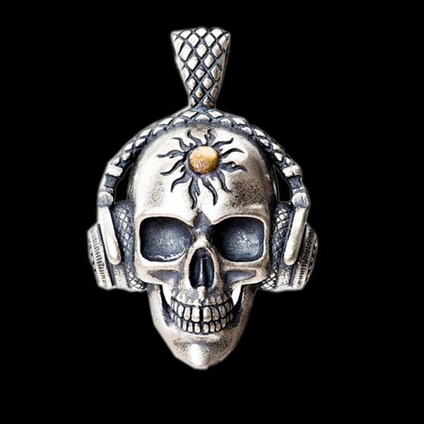 solid s925 pure silver rock pendant for man music skull headphones skull thai silver man pendant
solid s925 pure silver rock pendant for man music skull headphones skull thai silver man pendant