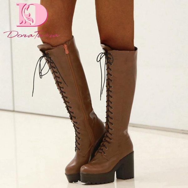doratasia 2020 большой размер 43 fashion square высокие каблуки платформы узелок зимняя обувь женщины колено высокие сапоги женский, Black
doratasia 2020 большой размер 43 fashion square высокие каблуки платформы узелок зимняя обувь женщины колено высокие сапоги женский, Black