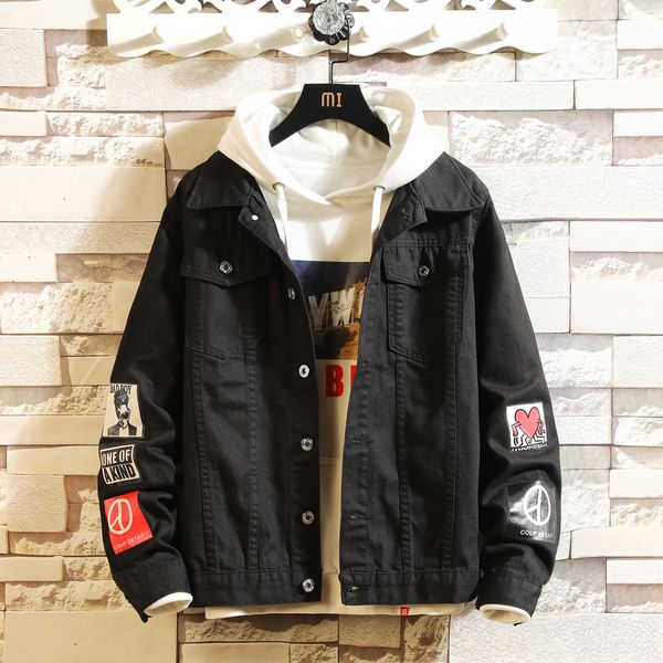 men's denim jackets 2020 autumn and spring new mens windbreaker jacket fashion men casual single breasted jackets 2 colors plus size s, Black;brown
men's denim jackets 2020 autumn and spring new mens windbreaker jacket fashion men casual single breasted jackets 2 colors plus size s, Black;brown