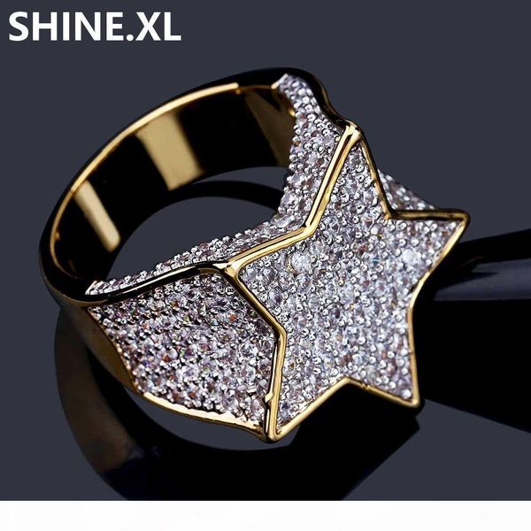 hip hop new custom star gold color plated ring all iced out cz stone rings for women & male bling party jewelry, Silver
hip hop new custom star gold color plated ring all iced out cz stone rings for women & male bling party jewelry, Silver
