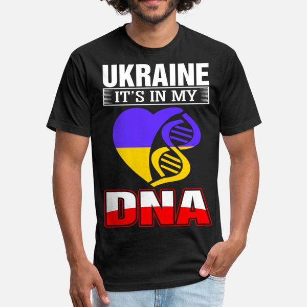 ukraine dna t shirt men printed 100% cotton euro size s-3xl clothing interesting funny spring autumn cool shirt