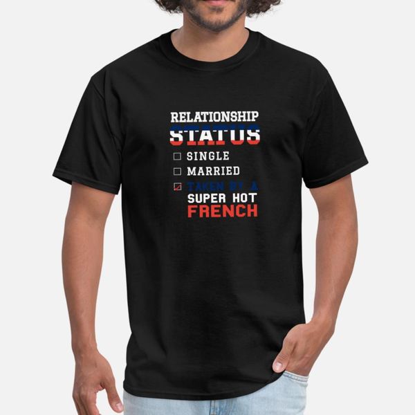 relationship status taken super french t shirt men custom short sleeve s-3xl male loose building summer style standard shirt
relationship status taken super french t shirt men custom short sleeve s-3xl male loose building summer style standard shirt