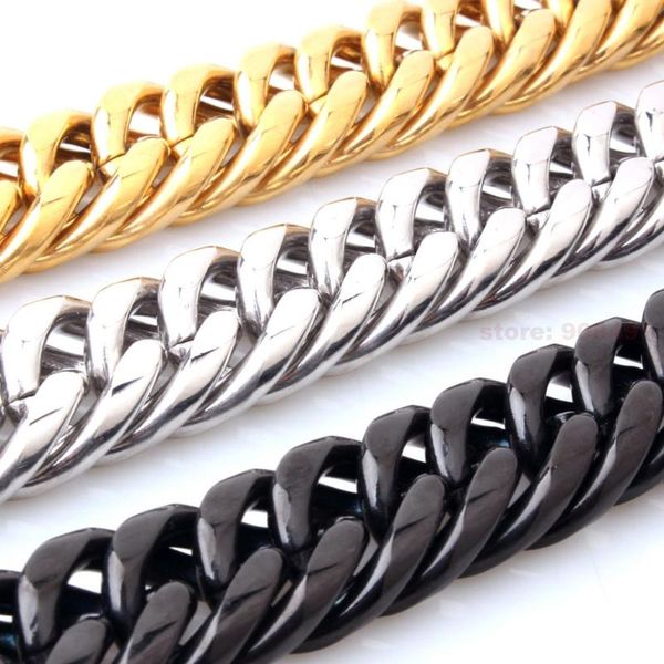 18мм 7 «-40» мужская мода hot sell из нержавеющей стали тяжелое wide link хлыст цепи ожерелье или браслет, Silver
18мм 7 «-40» мужская мода hot sell из нержавеющей стали тяжелое wide link хлыст цепи ожерелье или браслет, Silver