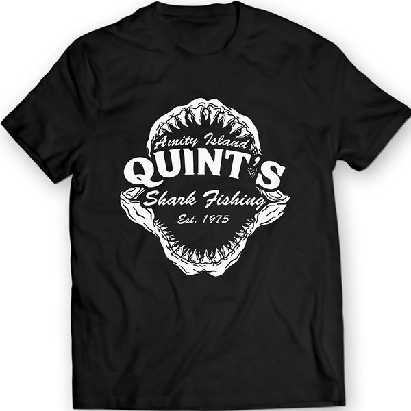 2019 new cool tee shirt quint's shark jaws fishings amity island 70's movie t-shirt fashion cotton t-shirt
2019 new cool tee shirt quint's shark jaws fishings amity island 70's movie t-shirt fashion cotton t-shirt
