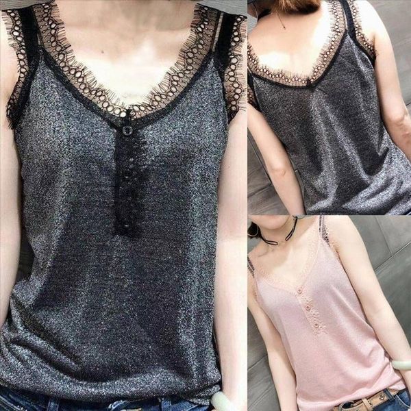 fashion womens vest lace camisole vest female sleeveless v neck solid color vest 2020 summer regata feminina, White
fashion womens vest lace camisole vest female sleeveless v neck solid color vest 2020 summer regata feminina, White