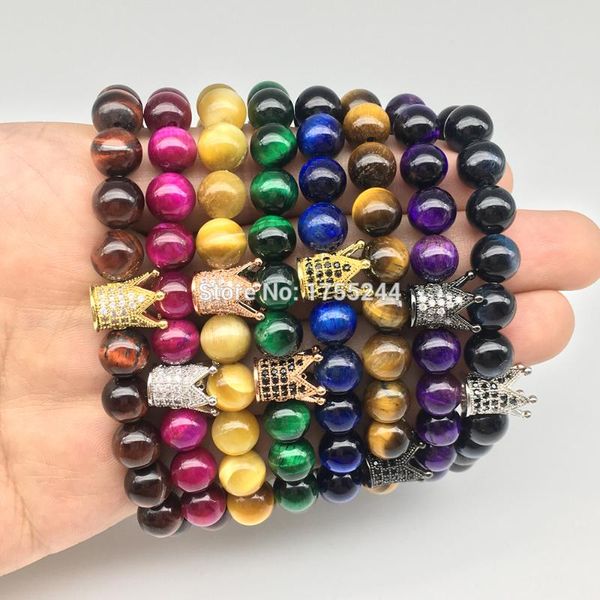 cz0064 2020 new design men`s crown zircon charm bracelet trendy 8 colors natural tiger eye stone energy powerful bracelet, Black
cz0064 2020 new design men`s crown zircon charm bracelet trendy 8 colors natural tiger eye stone energy powerful bracelet, Black