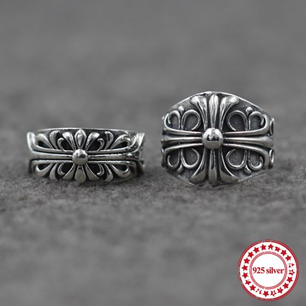 s925 sterling silver ring personality retro fashion punk style army flower open couple ring send lover's gift
s925 sterling silver ring personality retro fashion punk style army flower open couple ring send lover's gift