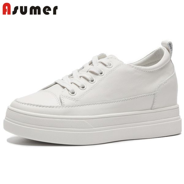 asumer 2020 classic little white shoes women sneaker genuine leather shoes lace up spring summer flat woman, Black
asumer 2020 classic little white shoes women sneaker genuine leather shoes lace up spring summer flat woman, Black