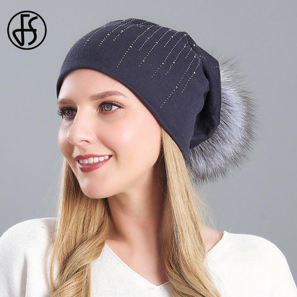 fs fashion winter hat for women real raccoon fur pompom beanie hat gray wine red keep warm skullies beanies ski cap, Blue;gray
fs fashion winter hat for women real raccoon fur pompom beanie hat gray wine red keep warm skullies beanies ski cap, Blue;gray