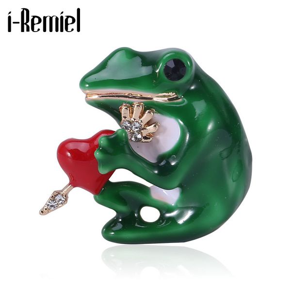 new enamel rhinestone frog brooch cute animal heart brooches dress coat badge lpel pin gifts for women men accessories, Gray
new enamel rhinestone frog brooch cute animal heart brooches dress coat badge lpel pin gifts for women men accessories, Gray