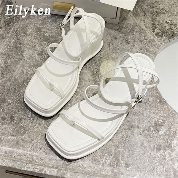 eilyken fashion platform wedge heels women casual sandals ankle buckle strap narrow band clip toe square head ladies dress shoes 0925, Black
eilyken fashion platform wedge heels women casual sandals ankle buckle strap narrow band clip toe square head ladies dress shoes 0925, Black
