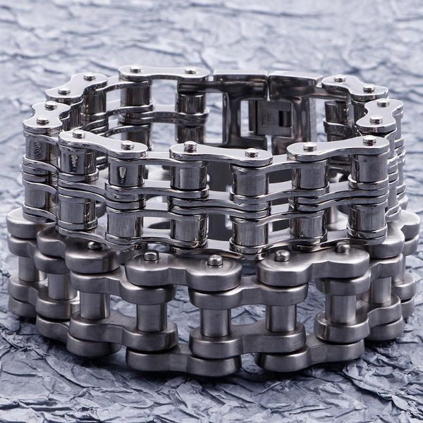 link, chain 13/22mm thick stainless steel double layer bicycle motorcycle bracelet men heavy male bracelets massive hand jewelry biker, Black
link, chain 13/22mm thick stainless steel double layer bicycle motorcycle bracelet men heavy male bracelets massive hand jewelry biker, Black