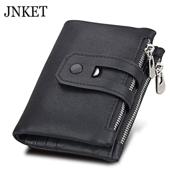 jnket rfid antitheft wallet genuine leather clutch wallet men's short double zippers coins purse card holder, Red;black
jnket rfid antitheft wallet genuine leather clutch wallet men's short double zippers coins purse card holder, Red;black