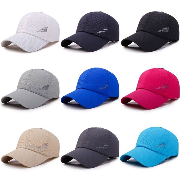 men women summer quick dry baseball cap solid color hollow out leisure mesh breathable adjustable sunshade outdoor sun hat x7xc, Blue;gray
men women summer quick dry baseball cap solid color hollow out leisure mesh breathable adjustable sunshade outdoor sun hat x7xc, Blue;gray