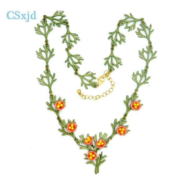 csxjd natural pearl orange flowers retro necklace women's wedding accessories, Silver
csxjd natural pearl orange flowers retro necklace women's wedding accessories, Silver