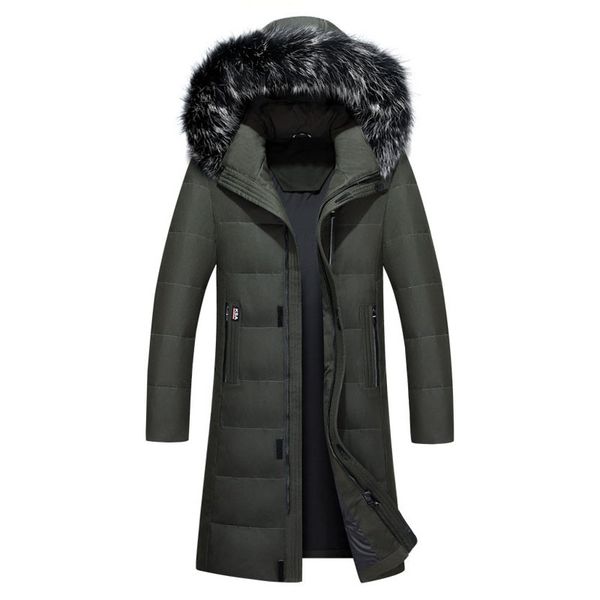 2020 winter new men's long down jacket clothes thicken warm white duck down hooded fur collar casual coat male brand clothing, Black
2020 winter new men's long down jacket clothes thicken warm white duck down hooded fur collar casual coat male brand clothing, Black