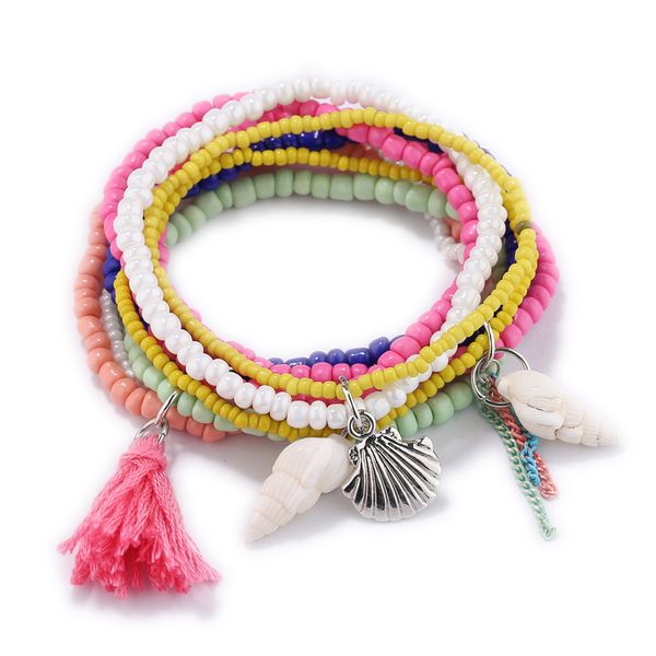 new design vintage multiple layer beads bracelet for women shell conch pendant charms wrap bracelets 2020 femme fashion jewelry, Golden;silver
new design vintage multiple layer beads bracelet for women shell conch pendant charms wrap bracelets 2020 femme fashion jewelry, Golden;silver