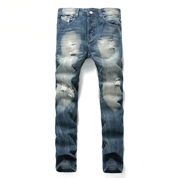 casual fashion patchwork hollow begging cropped jeans pants denim ripped hip hop men ripped old brand dropship large size, Blue 
casual fashion patchwork hollow begging cropped jeans pants denim ripped hip hop men ripped old brand dropship large size, Blue