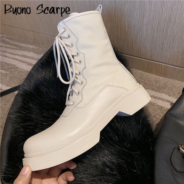patchwork lace up platform boots genuine leather army boots thick bottom ladies casual ankle boots brand designer female shoes, Black
patchwork lace up platform boots genuine leather army boots thick bottom ladies casual ankle boots brand designer female shoes, Black
