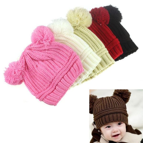 lovely cute baby kids girl boy dual balls warm winter knitted cap hat beanie newborn pgraphy props nice august 13, Yellow
lovely cute baby kids girl boy dual balls warm winter knitted cap hat beanie newborn pgraphy props nice august 13, Yellow