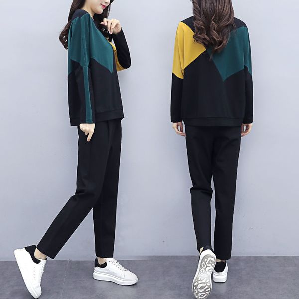 2020 autumn new arrival women's quality tracksuits long-sleeved sweater pants 2pcs set solid fashion suit, Gray
2020 autumn new arrival women's quality tracksuits long-sleeved sweater pants 2pcs set solid fashion suit, Gray