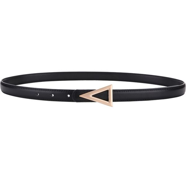 new sell gold triangle buckle thin belts fashion genuine leather belt woman black cowskin strap female for jeans, Black;brown
new sell gold triangle buckle thin belts fashion genuine leather belt woman black cowskin strap female for jeans, Black;brown