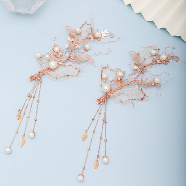 vintage 1pair handmade gauze leaf rhinestone pearl tassels hairpin romantice bride hair clip wedding hair jewelry xh, Golden;silver
vintage 1pair handmade gauze leaf rhinestone pearl tassels hairpin romantice bride hair clip wedding hair jewelry xh, Golden;silver