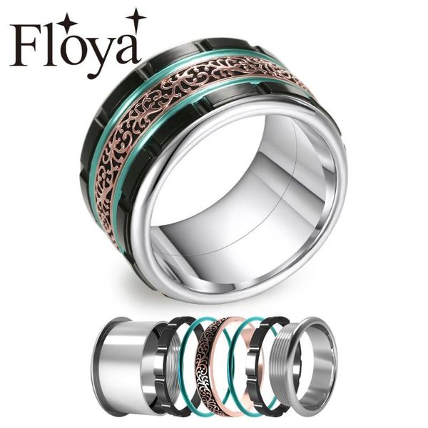 Floya Bohemia Stainless Steel Rings Argent Women Layered Core Ring Interchangeable Handmade Turning Ring Femme Bijoux
Floya Bohemia Stainless Steel Rings Argent Women Layered Core Ring Interchangeable Handmade Turning Ring Femme Bijoux