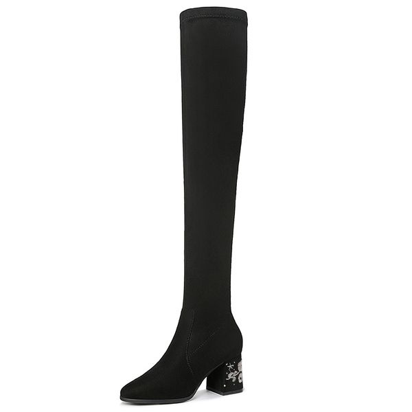boots fashion women over the knee stretch fabric winter short plush platform shoes woman 3-17, Black
boots fashion women over the knee stretch fabric winter short plush platform shoes woman 3-17, Black