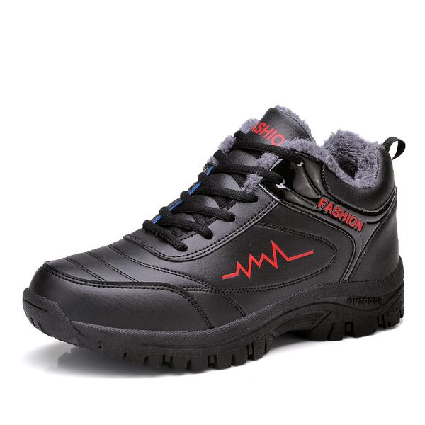 boots brand 2021 super warm men's winter ankle waterproof rubber men snow leisure plush shoes, Black
boots brand 2021 super warm men's winter ankle waterproof rubber men snow leisure plush shoes, Black
